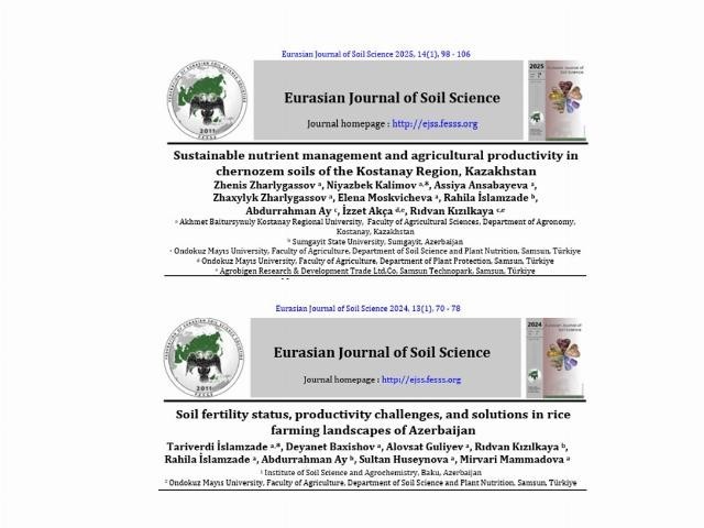 Agrobigen’den Uluslararası Bilimsel Yayınlara Destek: Kazakistan ve Azerbaycan’da Toprak Verimliliği Çalışmaları